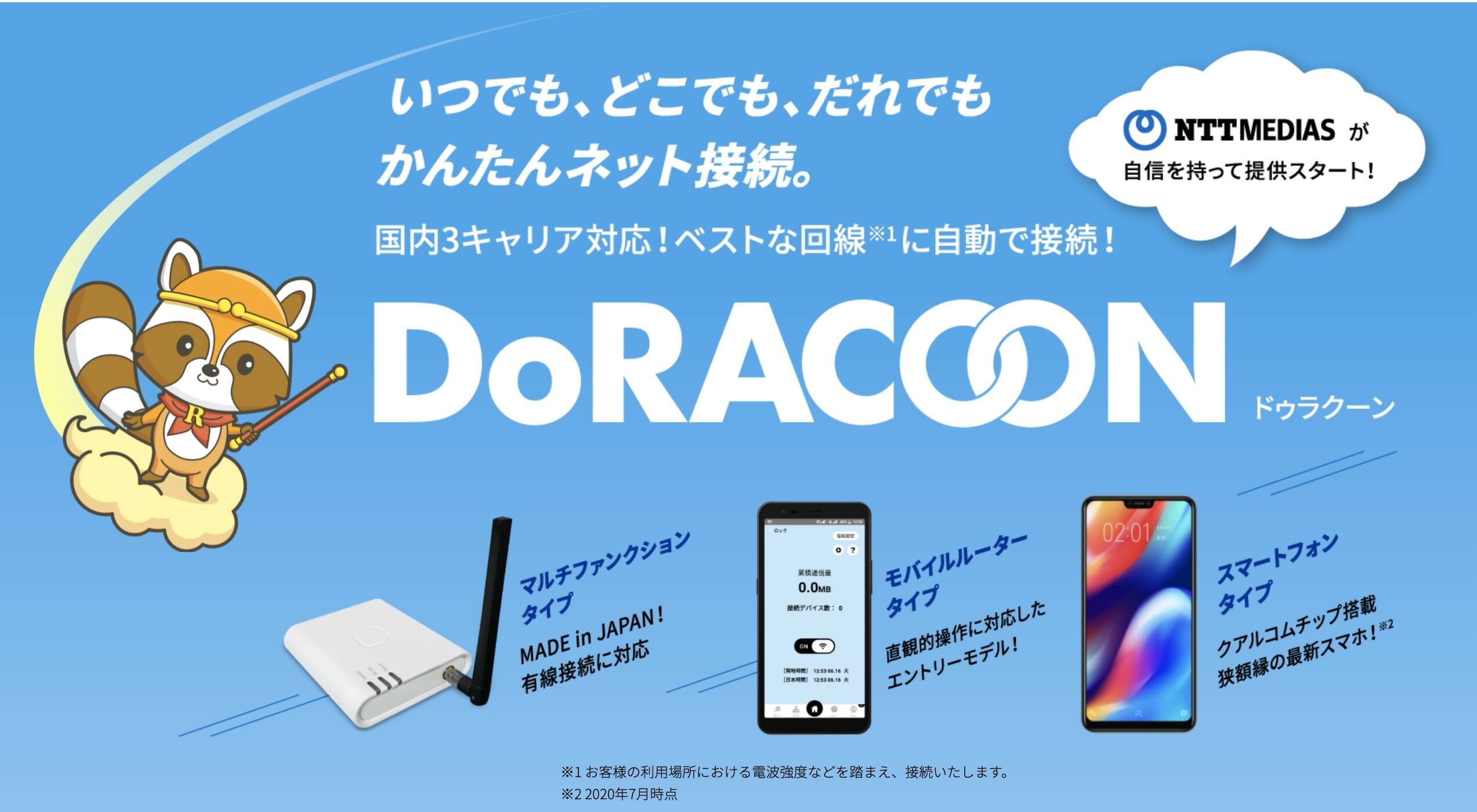 DoRACOONのトップページ
